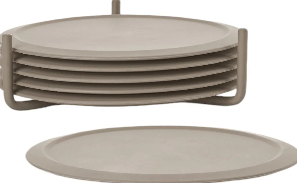 Best Singles Glasbrikker 6 stk, Taupe Glasbrikker