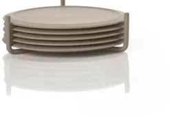 Best Singles Glasbrikker 6 stk, Taupe Glasbrikker