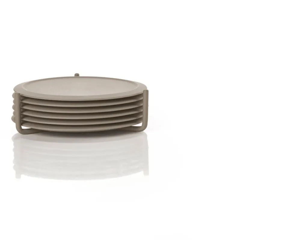 Best Singles Glasbrikker 6 stk, Taupe Glasbrikker