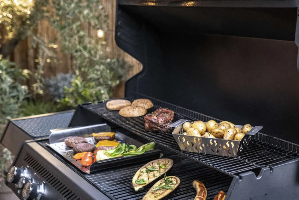 Sale BBQ+ Grillkurvesæt 2 stk, Stål Uderum
