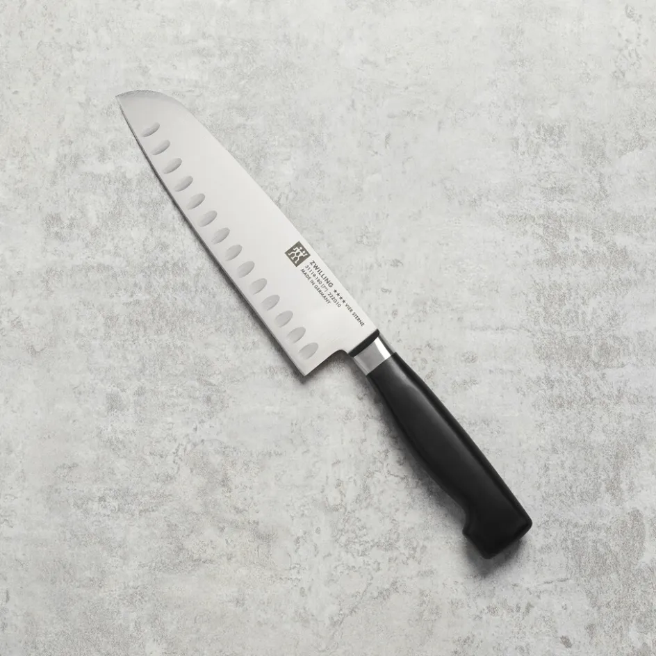 Zwilling FOUR STAR Santoku Kniv 18 cm, Sort
