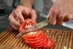Discount FOUR STAR Tomatkniv Bølgeskær 13 cm, Sort Urteknive Og Grøntsagsknive
