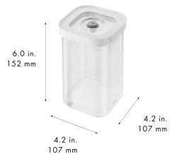 Sale Fresh & Save CUBE Beholder 2S/825 ml, Transparent/Hvid Vakuumpakkere Og Tilbehør