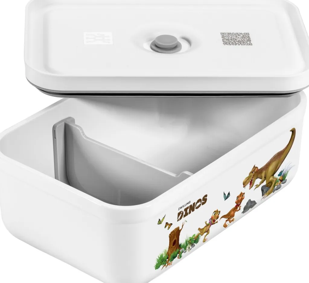 Fresh & Save DINO Vakuummadkasse M/1,7 L, Hvid Børn Madkasser Til Børn|Vakuumpakkere Og Tilbehør