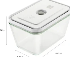 Clearance Zwilling Fresh & Save Vakuumboks L/2 L, Klar/Hvid