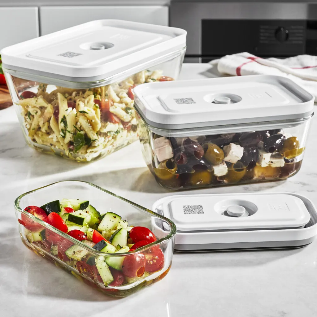 Fresh & Save Vakuumbokssæt 3 stk, Vakuumpakkere Og Tilbehør|Opbevaring Til Køkkenet