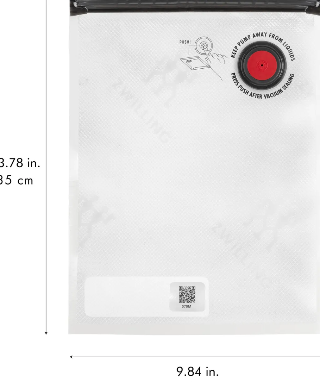 Zwilling Vakuumpakkere Og Tilbehør|Opbevaring Til Køkkenet > Fresh & Save Vakuumposer 10 stk. M/4 L, Transparent