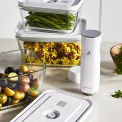 Zwilling Fresh & Save Vakuumstartersæt 7 Dele, Klar/Hvid