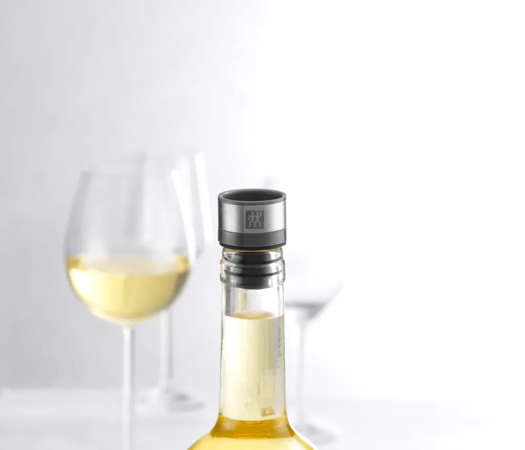Fresh & Save Vakuumvinprop, Rustfrit Stål Vin- Og Skænkepropper