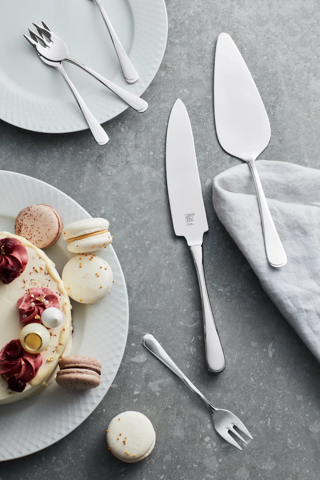Clearance Jessica Dessertgaffelsæt 6 Dele, Blankt Stål Kagegafler