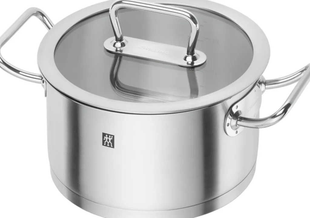 Outlet Pro Gryde m. Låg 20 cm/3 L, Rustfrit Stål Gryder Og Kasseroller