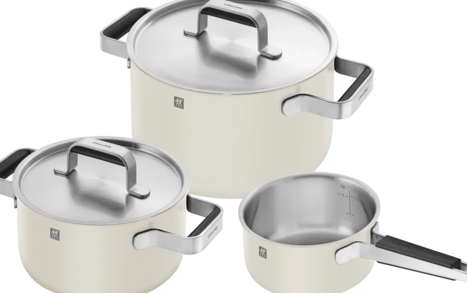 Outlet Zwilling Pure Grydesæt 3 Dele, Elfenben-hvid