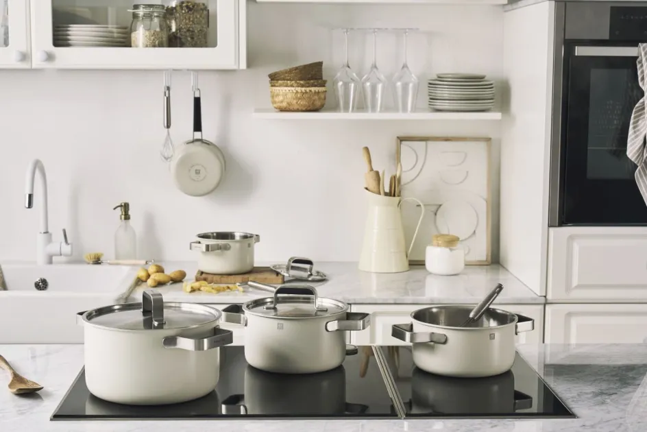 Outlet Zwilling Pure Grydesæt 3 Dele, Elfenben-hvid