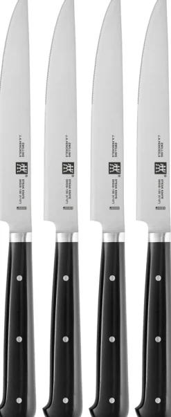 Zwilling Steakbestik > Steak-Sets Steakknive m. Takker 4 Dele, Sort