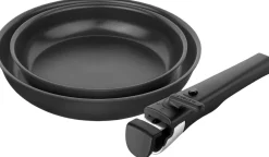 Outlet Unlock Stegepandesæt 3 Dele 24/28 cm, Sort Pander